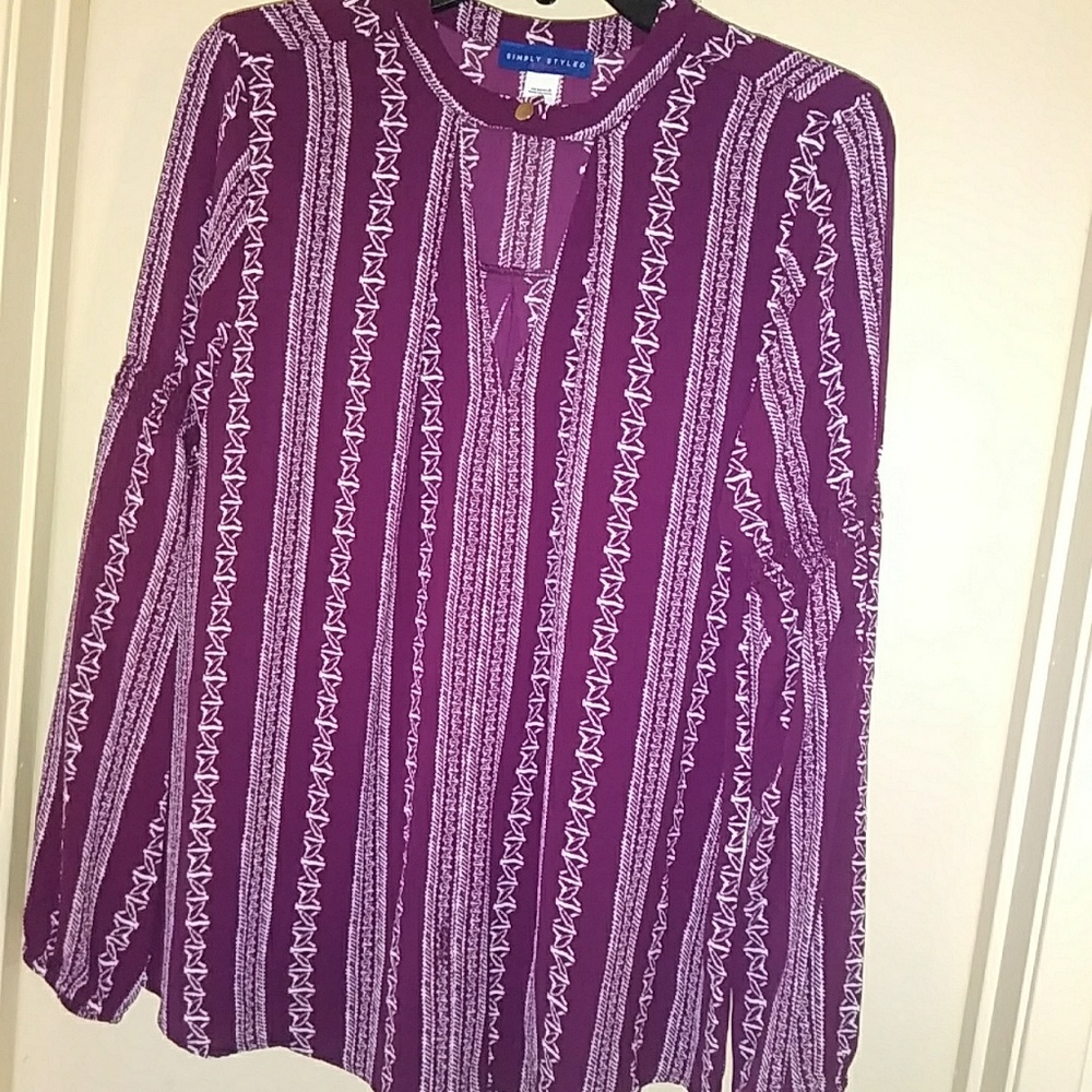 Women plum color blouse